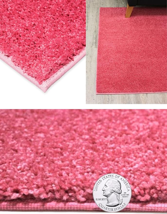 KOECKRITZ Soft and Colorful Kids Classroom Area Rugs (Passes Flammability Pill Test) Many Sizes and Bright Colors to Select from (3' Round, Glamour)-Ruum Studio Home
