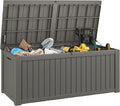 Outdoor Storage Box, 180 Gallon Deck Box, Waterproof and UV Resistant Large Resin Storage Bin, Organization and Storage for Patio Furniture, Outdoor Cushions, Garden Tools, Lockable-Ruum Studio Home