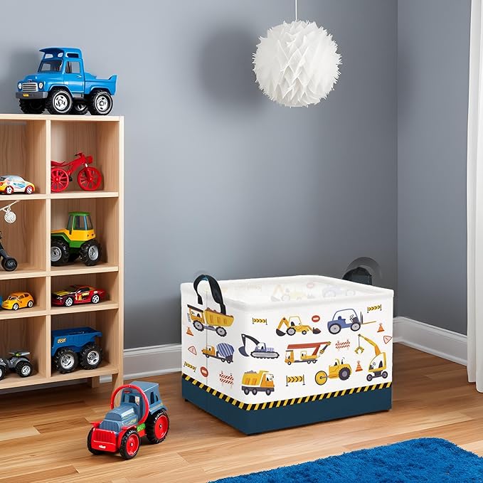 HIYAGON Rectangular Car Basket Kids Baby Storage Basket Toy Storage Bin Organizer Box Car Room Decor(Vehicle)-Ruum Studio Home