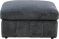 Ottoman Rectangular Storage Ottoman Bench, Flannel Footrest Stool Footstool with Lid for Living Room, Bedroom, Entryway, Dark Gray, 38"x30"x22"-Ruum Studio Home