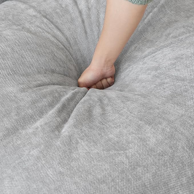 JACH Cloud Sectional Couches for Living Room, Modern Convertible Modular Couch, Love Seat Sofas, Sofa Covers Removable, Comfy Sectional Couch for Living Room, Apartment (Light Grey)-Ruum Studio Home