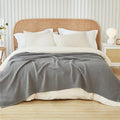 EMME Cotton Muslin Blanket King Size - Soft, Breathable Layering Blanket, 108"x90", All Season Gauze, Grey-Ruum Studio Home