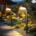 2 Pack Solar Pathway Lights Outdoor, Bright LED Solar Lights Outdoor Waterproof, Up to 12 Hrs Modern Path Lighting for Yard Garden Walkway Driveway Lawn Decor (2 Pack)-Ruum Studio Home