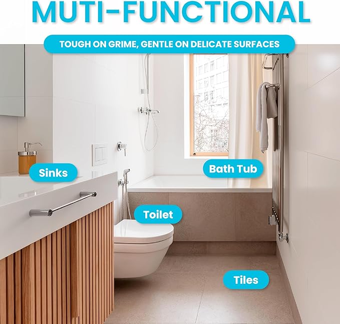 Pumice Stone Toilet Bowl Cleaner | Toilet Pumice Stone with Extra Long Handle | Scouring Stick for Toilet Cleaning, Stain Removal on Toilets, Grills, Tiles, Grout & Pools | 2 Pack-Ruum Studio Home