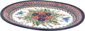Blue Rose Polish Pottery Floral Butterfly Large Serving Platter-Ruum Studio Home