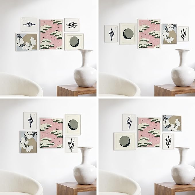 HAUS AND HUES Two 8x10, Two 11x14, One 16x20 - Framed White-Ruum Studio Home
