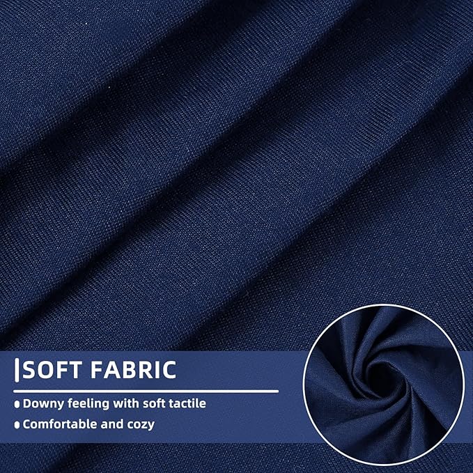 hyha Waterproof Couch Cushion Covers, Stretch Sofa Couch Seat Slipcover for Dog Washable, Non-Slip Waterproof Outdoor Cushion Covers for Patio Furniture Replacement (3 Pieces, Navy)-Ruum Studio Home