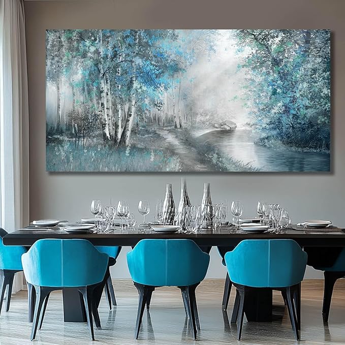 SOUGUAN Forest Pictures for Wall Canvas Art 30"x60" Plant Wall Decor Tree Artwork Painting Natural Decorations for Dining Room, Bedroom, Home Office, Kitchen-Ruum Studio Home