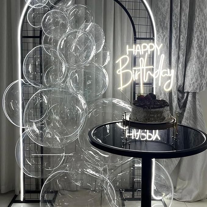 130pcs Clear Balloons Different Sizes 18" 12" 10" 5" Transparent Latex Balloon Garland Arch Kit for Birthday Baby Shower Graduation Wedding Gender Reveal Anniversary Party Decorations-Ruum Studio Home