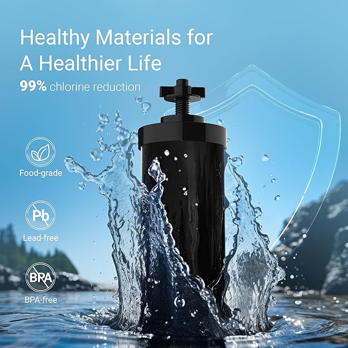 [New Upgraded Ultrafiltration] AQUACREST Black Water Filter, Replacement for Berkey® BB9-2® Black Purification Elements, Berkey® Gravity Water Filter System, 2 Pack-Ruum Studio Home