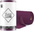 Fantasticlean Microfiber Cleaning Cloth Roll -75 Pack, Tear Away Microfiber Towels, 12" x 12", Reusable, Washable, Scratch Free, Ultra Absorbent Dish Rags for Car, Home, Garage or Shop (Dark Purple)-Ruum Studio Home