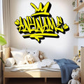 Custom Graffiti Name Wall Decal Personalized Graffiti Name Decal Graphics Large Vinyl Wall Decals for Home & Room Décor, Peel & Stick Wall Art for Kids & Teens Bedroom, Car, Vehicles-Ruum Studio Home