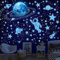 530 Glow in The Dark Stars Ceiling Stars Glow in The Dark Glow Moon and Space Wall Decals Astronaut Universe Galaxy Planet Wall Stickers Glowing Wall Stickers Kid Boys Living Room Decor-Ruum Studio Home