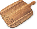 Acacia Wood Cutting Board - Wooden Kitchen Cutting Board for Meat, Cheese, Bread,Vegetables &Fruits- Charcuterie Board Cheese Serving Board with Handle,12" x 7”-Ruum Studio Home
