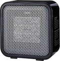 Amazon Basics Ceramic Space Heater, Mini Heater for Office Desk, Portable Tent Heater for Camping (Indoor Use), 500 W, With Tip-Over Protection, Lightweight (1.4 LBS), Black, 5.87”D x 3.15”W x 5.95”H-Ruum Studio Home
