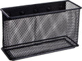 dedoot Magnetic Basket for refrigerator Storage Magnetic Pencil Holder Basket Mesh Black Strong Magnetic Pen Holder for Refrigerator,Whiteboard, Locker, Home and Office Organizer, 6.3x2.3x3.6inch-Ruum Studio Home
