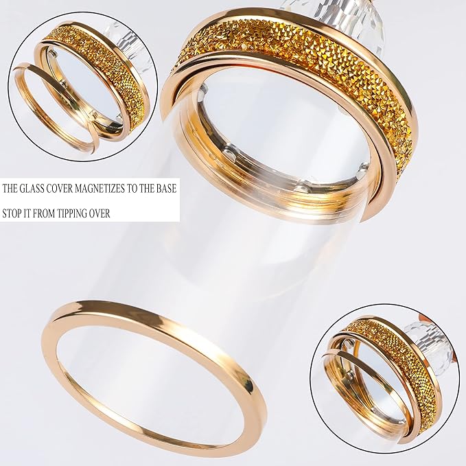 Candle Holder, Pillar Candle Holders, Crystal Candlesticks Holder for Wedding, Parties, Events, Chirstmas,Home Decor, Table Centerpieces CH028D (S)-Ruum Studio Home