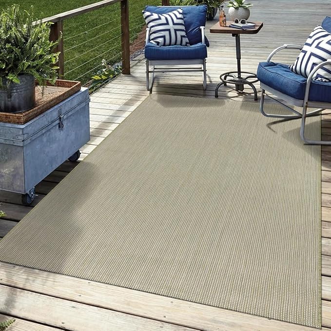 Keen Home Design Terrace Outdoor Area Rug - 10x14 Washable Indoor/Outdoor Rug for Patio, Kitchen, Balcony, Beach, Garden, Deck and Porch, Size: 10'x14'-Ruum Studio Home