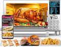Nuwave Bravo XL Air Fryer Toaster Smart Oven, 12-in-1 Countertop Grill/Griddle Combo, 30-Qt XL Capacity, 50F-500F adjustable in precise 5F increments, Integrated Smart Thermometer, Linear T Technology-Ruum Studio Home