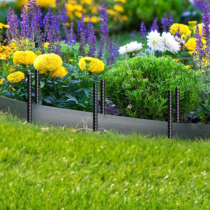 16 Inch Rebar Stakes 30 Pack Heavy Duty Ground Anchors with Chisel Point End Long Straight Steel Tent Stakes 3/8" Thickness Metal Spikes Black Coated for Concrete Timber Camping Garden Plant-Ruum Studio Home