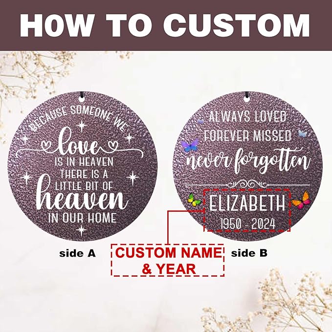 ASTARIN 36" Large Deep Tone Personalized Sympathy Wind Chimes, Memorial Wind Chime for Loss of Mother Father Loved One, Bereavement Gifts Decor Outdoor Patio Garden Graveyard-Ruum Studio Home