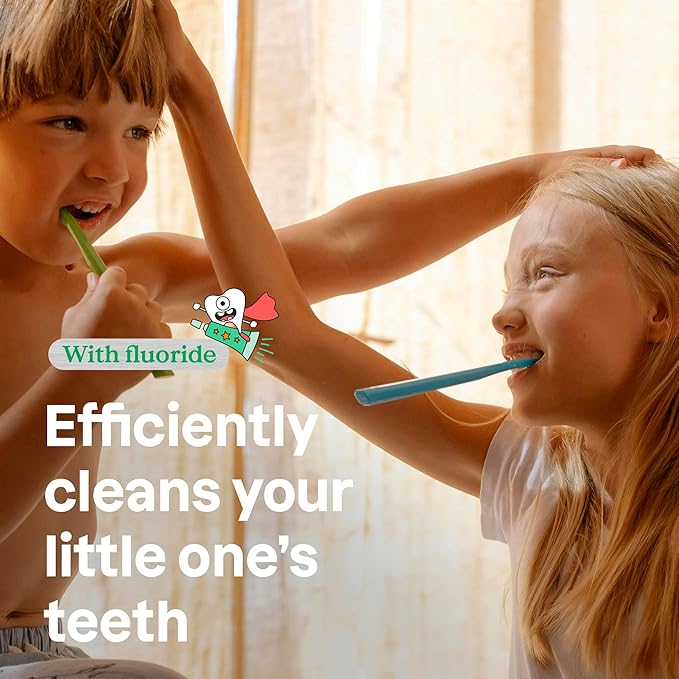 ATTITUDE Toothpaste with Fluoride, Prevents Tooth Decay and Cavities, Vegan, Cruelty-Free and Sugar-Free, Blueberry, 4.2 Oz-Ruum Studio Home