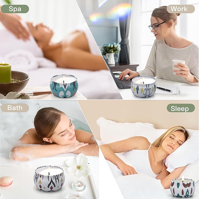 Candles Gifts for Women, 9 Pack Candles for Home Scented, Soy Scented Candle for Home, Aromatherapy Candle Gifts Set for Christmas, Birthday, Mothers Day, Valentine's Day-Ruum Studio Home