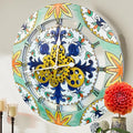 The Gears Clock Wall Clock Italy Collection with Moving Gears (Maiori, 24 inch Round)-Ruum Studio Home