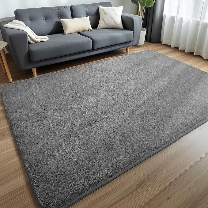 Sour Lemon 9x12 Area Rugs for Living Room, Soft Large Area Rug Fluffy Rugs for Bedroom，Machine Washable Area Rug Non Slip Carpet Rug for Living Room Playroom Kids Room Home Decor-Ruum Studio Home