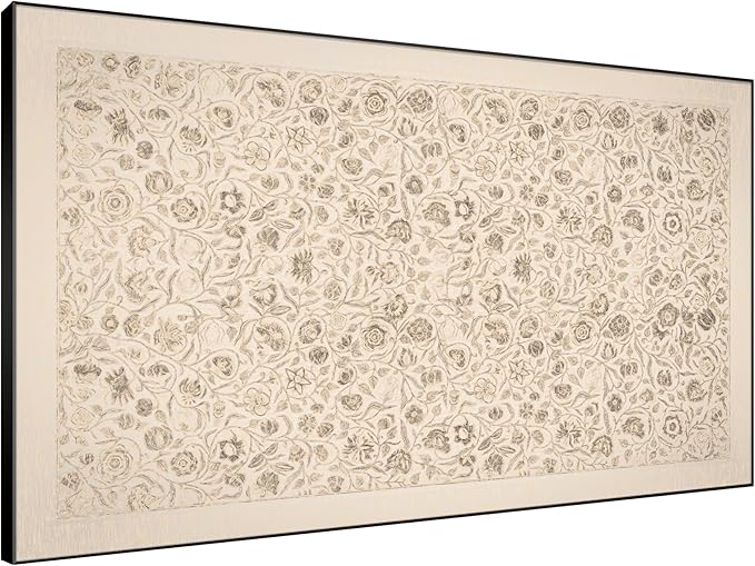 SIGNWIN 46"x72" Extra Large Framed Wall Art Vintage Botanical Sketch with Detailed Floral Pattern, Classic Nature Illustration for Home Living Room Bedroom Decor (Frame Assembly Required)-Ruum Studio Home
