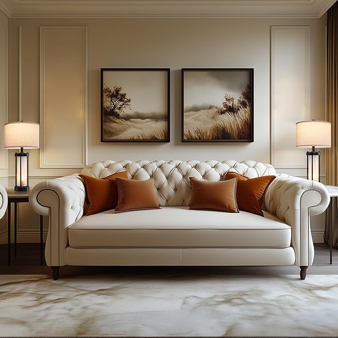 Modern Table Lamps for Living Room, Industrial Beside Lamps with 2 USB Ports, Rustic Nightstand Lamp with White Frosted Glass Night Light for Bedroom End Table Entryway, 2 Bulb Included-Ruum Studio Home