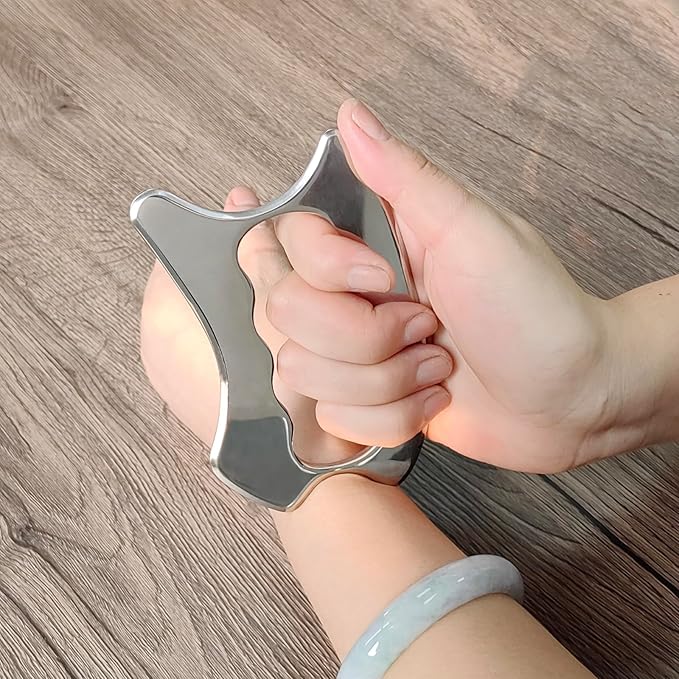 BYYDDIY Stainless Steel Muscle Scraper Tools Set & GuaSha Scraping Massage Tools,Derma Edge Massage Tool & Massage Scraper Tool (S2X)-Ruum Studio Home