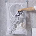 Resdenio Hanging Laundry Hamper Bag, Portable Laundry Bag, 30 x 20 Inch Large Foldable Wall Hanging Laundry Basket with 2 Adhesive Hooks for Dirty Clothes Organization and Storage-Ruum Studio Home