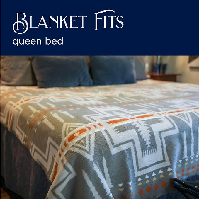 Beacon Blankets Southwestern Agawam Design Throw - 90" x 90" Blanket Only - Premium Plush Blanket Can be Used for Queen or King Size Bed-Ruum Studio Home