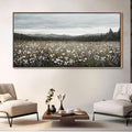 HGUAOA Vintage Landscape Wall Art for Bedroom and Living Room - Large Floral Artworks Farmhouse Wall Decor - Framed Neutral Nature Pictures - Above Bed Wall Decor with Mountain Scenery 29×58IN-Ruum Studio Home