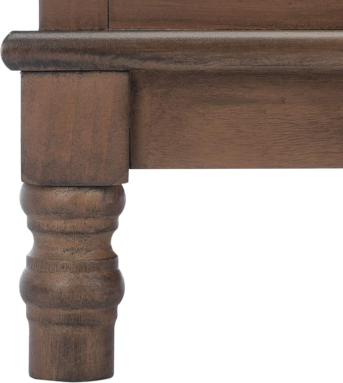SAFAVIEH Magnolia TV Stand for up to 55" Flatscreen – Brown, 2 Doors with Interior Storage, 2 Open Shelves, Entertainment Media Console (MED5702C)-Ruum Studio Home