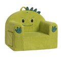 ALIMORDEN Animal Series Kid's Chair, Ultra-Soft Comfy Foam Filled Toddler Sofa Chair, Cute Animal-Shaped Design Toddler Couch, Lightweight Birthday for Baby Boys & Girls (Dinosaur)-Ruum Studio Home