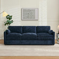 Tbfit Modern Couch Sofa, 89" Cloud Couch w/Pillows, Pocketed Spring Seat, Comfy 3-Seater Plush Foam Cushions, Chenille Fabric Removable Covers, Soft Upholstered Living Room Furniture Home Apartment-Ruum Studio Home