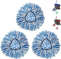 BonusLife 3-Pack Mop Head for O-Ceda RinseClean Spin Mop Refill 2-Tank System Only Easy Cleaning Microfiber Replacement-Ruum Studio Home
