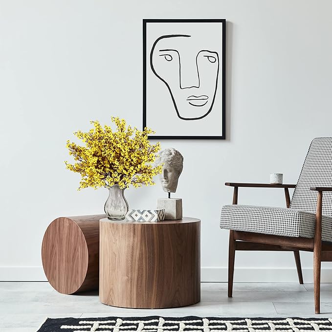 Sggvecsy 10 Pcs Babys Breath Artificial Flowers Gypsophila Bouquets Bulk Real Touch Fake Silk Flowers for Home Wedding DIY Floral Arrangement Kitchen Table Centerpiece Festival Decoration (Yellow)-Ruum Studio Home