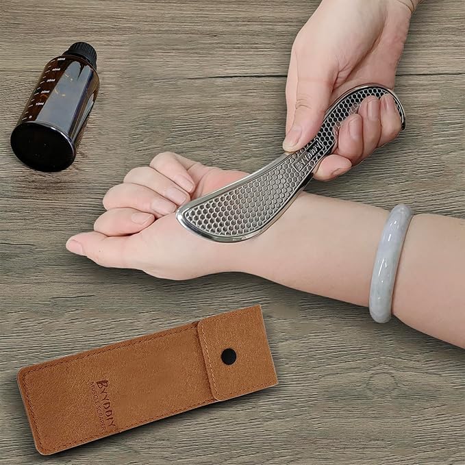 BYYDDIY Stainless Steel Muscle Scraper Tools Set & GuaSha Scraping Massage Tools,Derma Edge Massage Tool & Massage Scraper Tool (S2X)-Ruum Studio Home