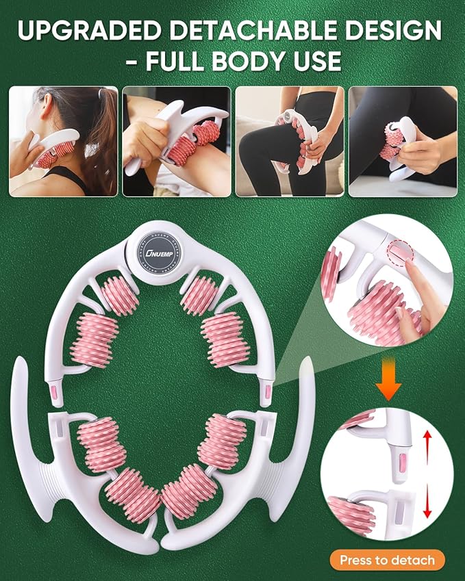 ONUEMP Cellulite Massager Roller, Cellulite Remover Muscle Roller, Fascia Massage Tool for Thigh, Leg, Waist - Anti-Celulitis, Lymphatic Drainage, Body Sculpting, Deep Tissue Pain Relief-Ruum Studio Home
