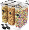 Cereal Containers Storage 3 Pack 135 fl. oz Cereal Dispenser Countertop, Airtight Food Storage Containers for Pantry Organization and Storage, Bpa-free Cereal Storage Container with Marker & Labels-Ruum Studio Home