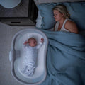 HALO BassiNest Soothing Swivel Sleeper 3.0S – Over-Bed Baby Bassinet with 360 Rotation, Adjustable Height, Breathable Mesh, Calm Sounds & Vibrations, Safe Close Sleeping, Lowering Wall for Easy Access-Ruum Studio Home