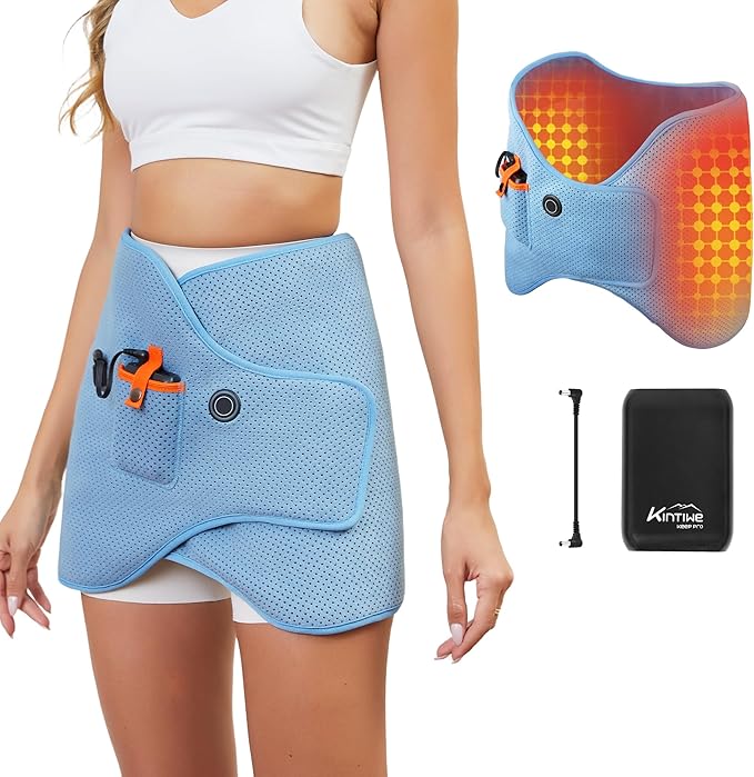 Dual Hip Heating Pad for Hip Support Brace,12V Heated Hip Wrap with 15000mAh Battery and Hot Cold Modes for Double HIPS,Back&Abdomen,Thighs,Shoulders,Portable Electric Heat Pad Belt for Women Men-Ruum Studio Home