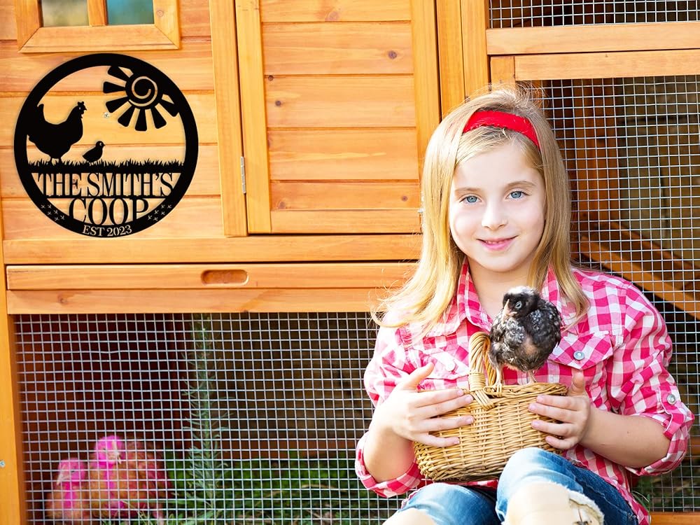 Personalized Chicken Farm Sign, Custom Chicken Coop Signs-Ruum Studio Home