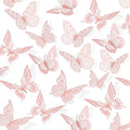 SAOROPEB 3D Butterfly Wall Decor - 48 Pcs, 4 Styles, 3 Sizes - Removable Wall Stickers for Pink Room Decor, Birthday Parties, Cake Decorations-Ruum Studio Home