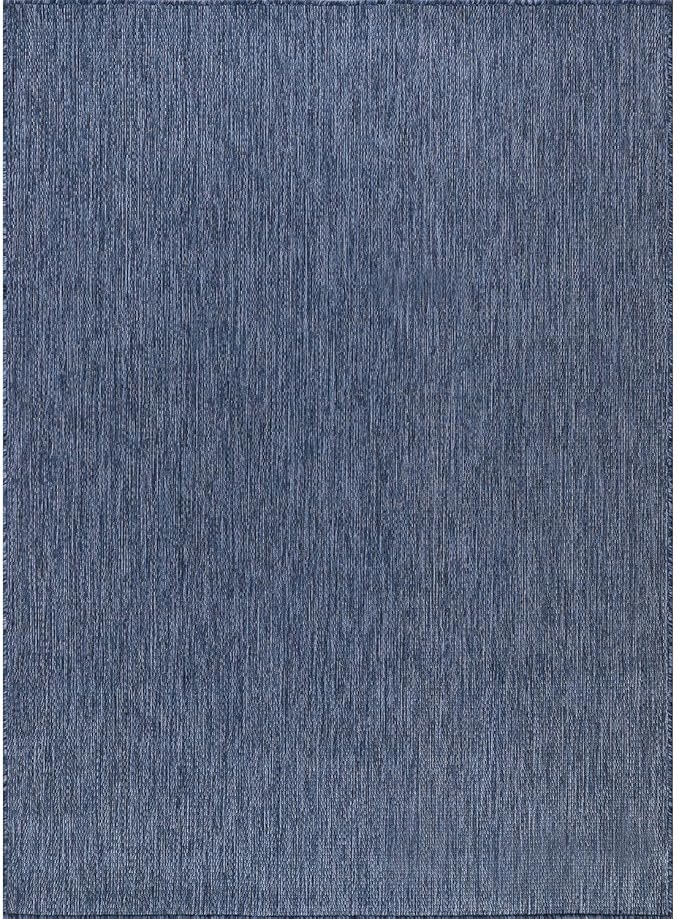 CAMILSON Outdoor Rug 10x14 Modern Area Rugs for Large Indoor and Outdoor Patios and Porches - Waterproof, Washable, Non-Shedding, Easy-to-Clean Outside Carpet (10 x 14, Solid - Navy Blue)-Ruum Studio Home