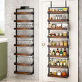bukfen Over the Door Pantry Organizer, 8-Tier Adjustable Wooden Basket Kitchen Pantry Door Organization and Storage,2 in 1 Wall Mount or Hanging Heavy-Duty Metal Hanging Kitchen Spice Rack,1 Pack-Ruum Studio Home