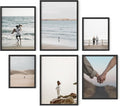 HAUS AND HUES Black Frames for Gallery Wall - Set of 6 Picture Collage Frames for Wall, picture Frame Sets for Wall Collage, Gallery Wall Frame Set (Two 8x10, Two 11x14, Two 12x16 Framed Black)-Ruum Studio Home